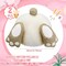 2 Pcs Happy Easter Pillow Rabbit Butt Shaped Throw Pillow Wool Bunny Decorative Pillow Cute Pillow for Couch Sofa Bed Decoration